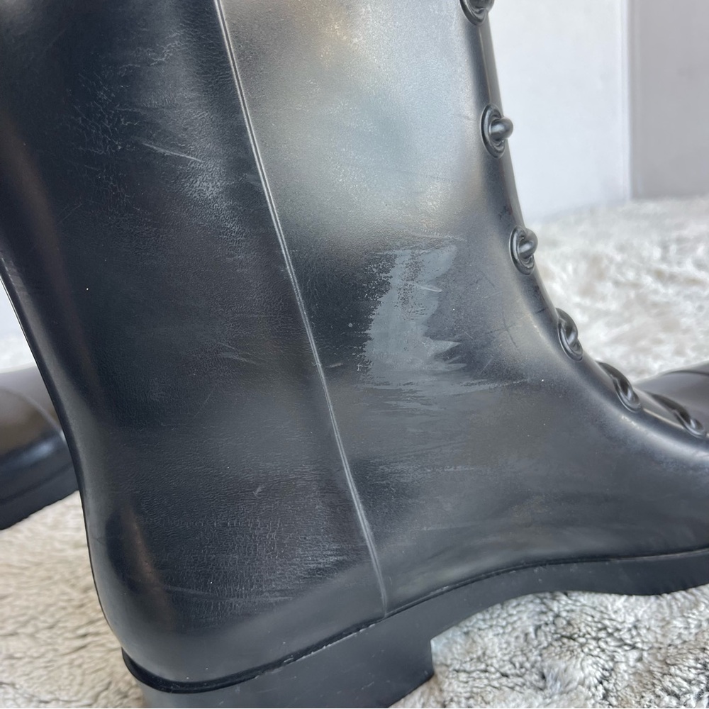 Fendi #TK2672 Rubber Rain Boots Women Size 38 - Picture 8 of 12